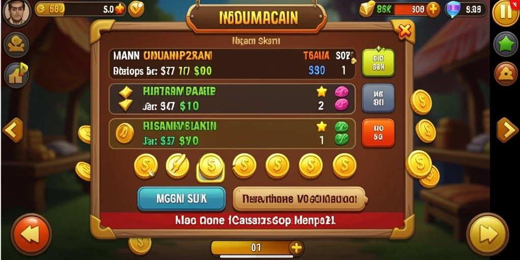 Menampilkan karakter utama dalam aksi petualangan.
