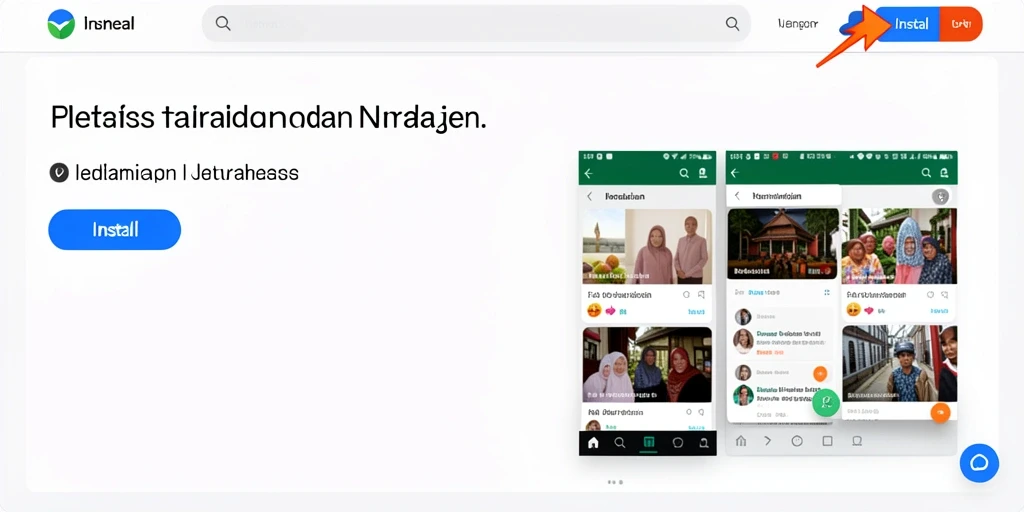 Tampilan awal permainan yang menarik dan dinamis.