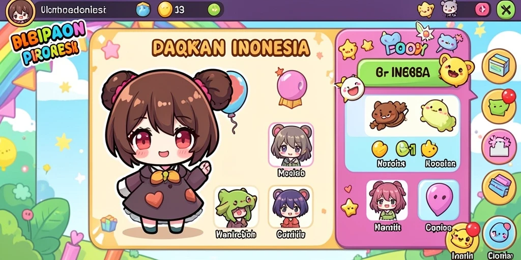 Tampilan awal permainan yang menarik.